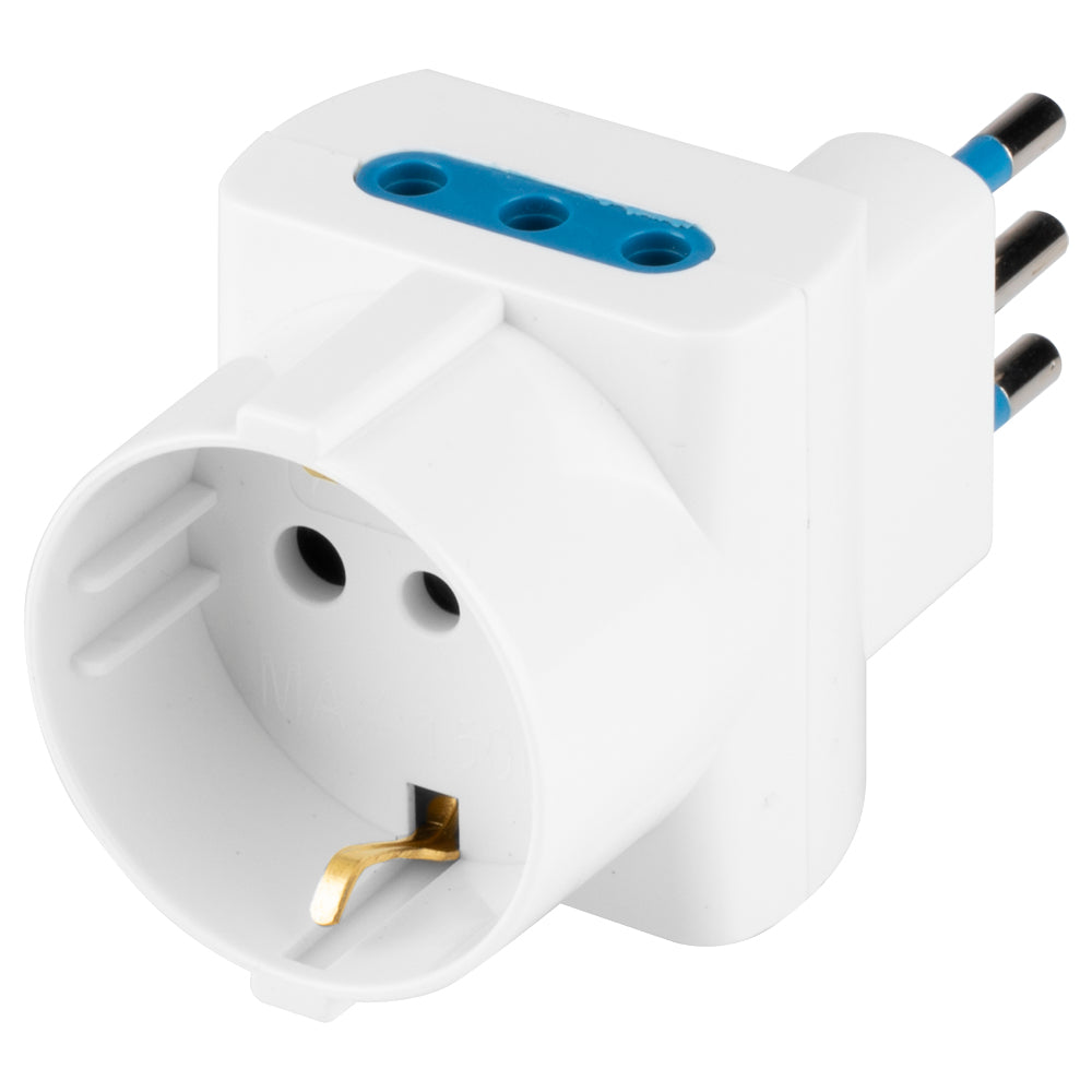 Adattatore Triplo S10-P Plur. 2P+T B, Polypool Adattatore Triplo S10-P Plur. 2P+T B, Polypool